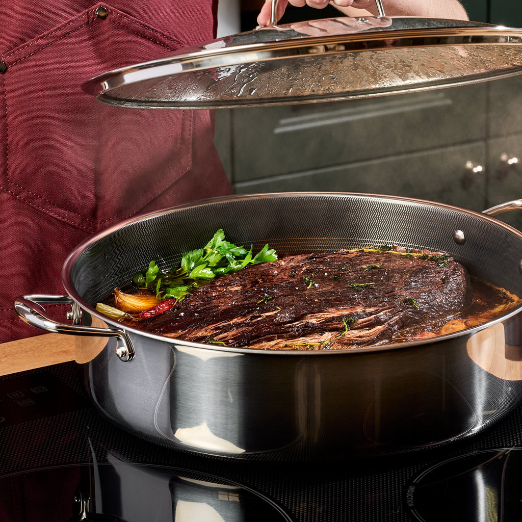 9.5 Litre Hybrid Deep Sauté Pan with Lid