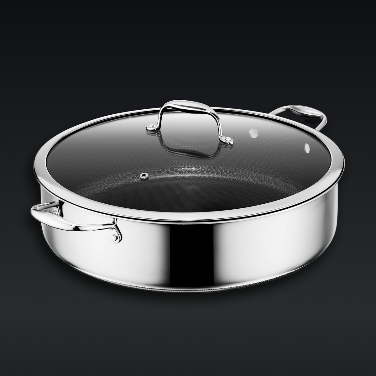9.5 Litre Hybrid Deep Sauté Pan with Lid