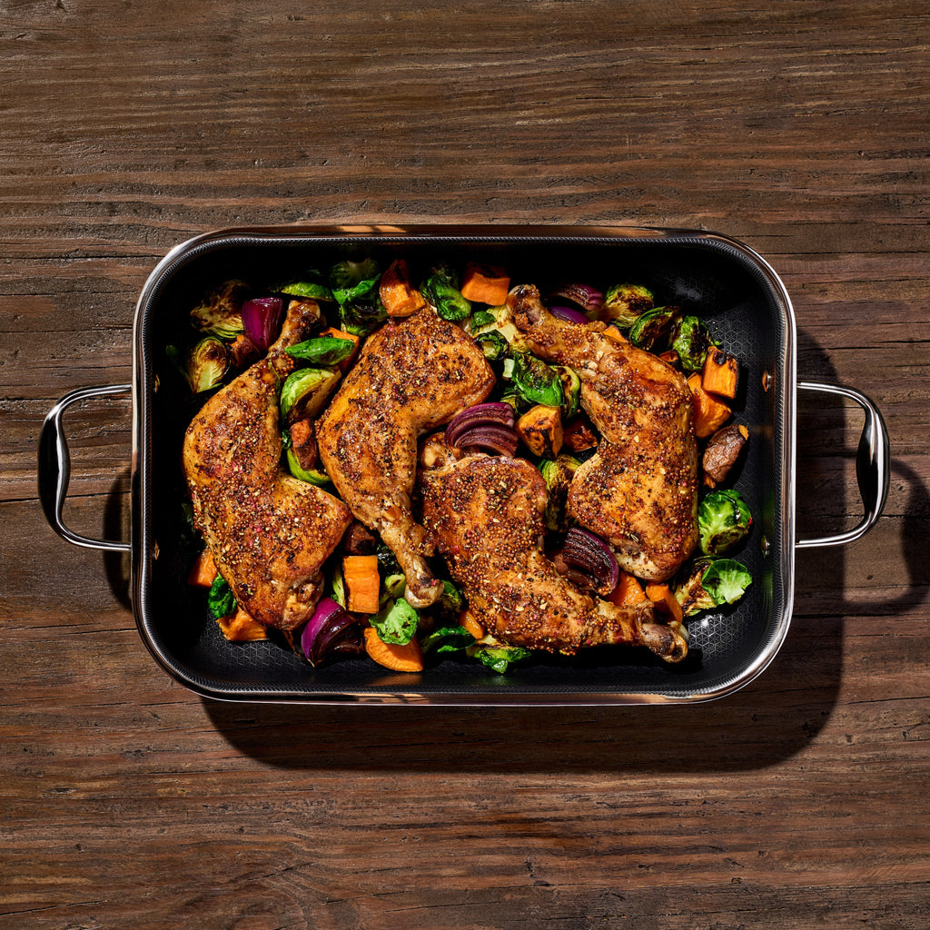 Hybrid Roasting Pan with Rack, 23 x 33 cm