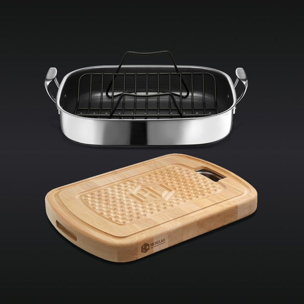 WILNA Hybrid Roasting and Cutting Board Set