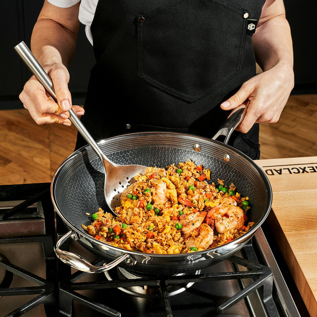 7 pc WILNA Hybrid Cookware Set w/ Lids & Wok