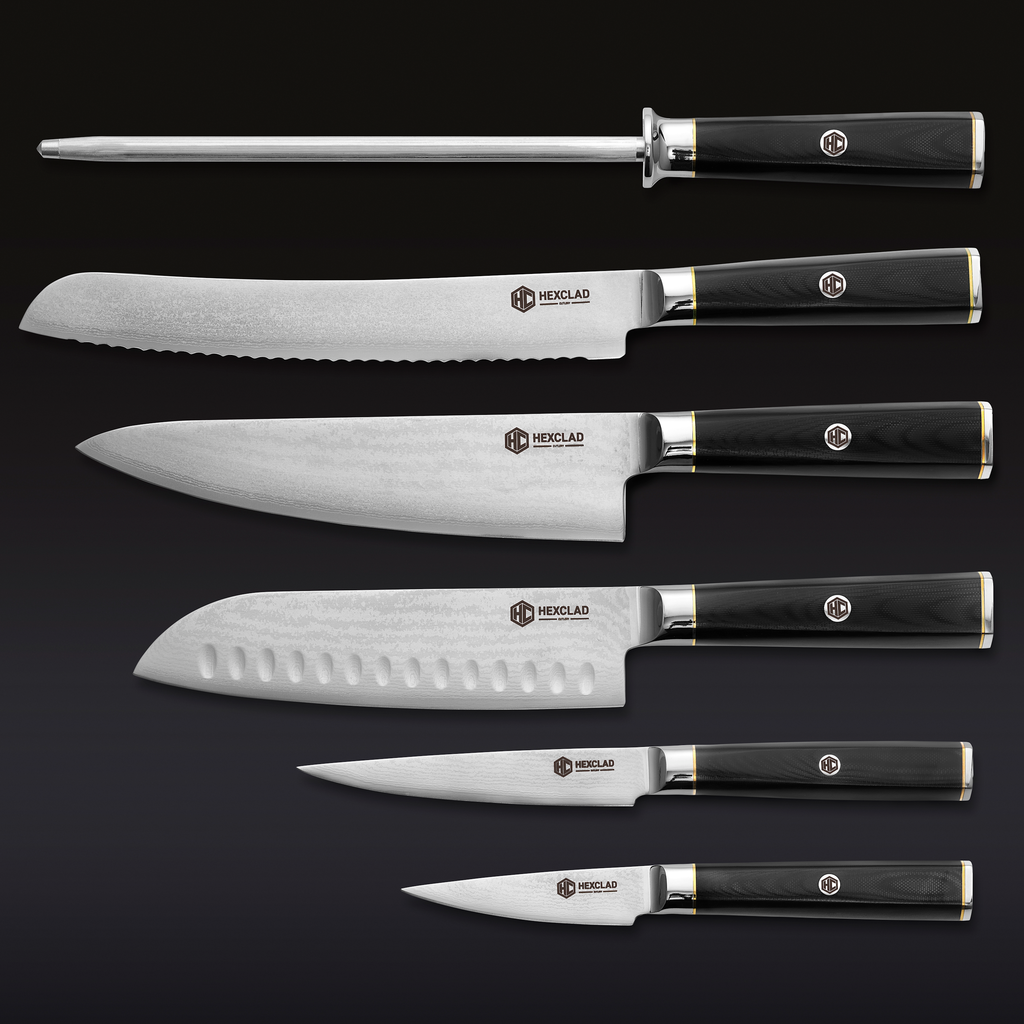 Master Series Japanese Damascus Steel Knife Set, 6-piece