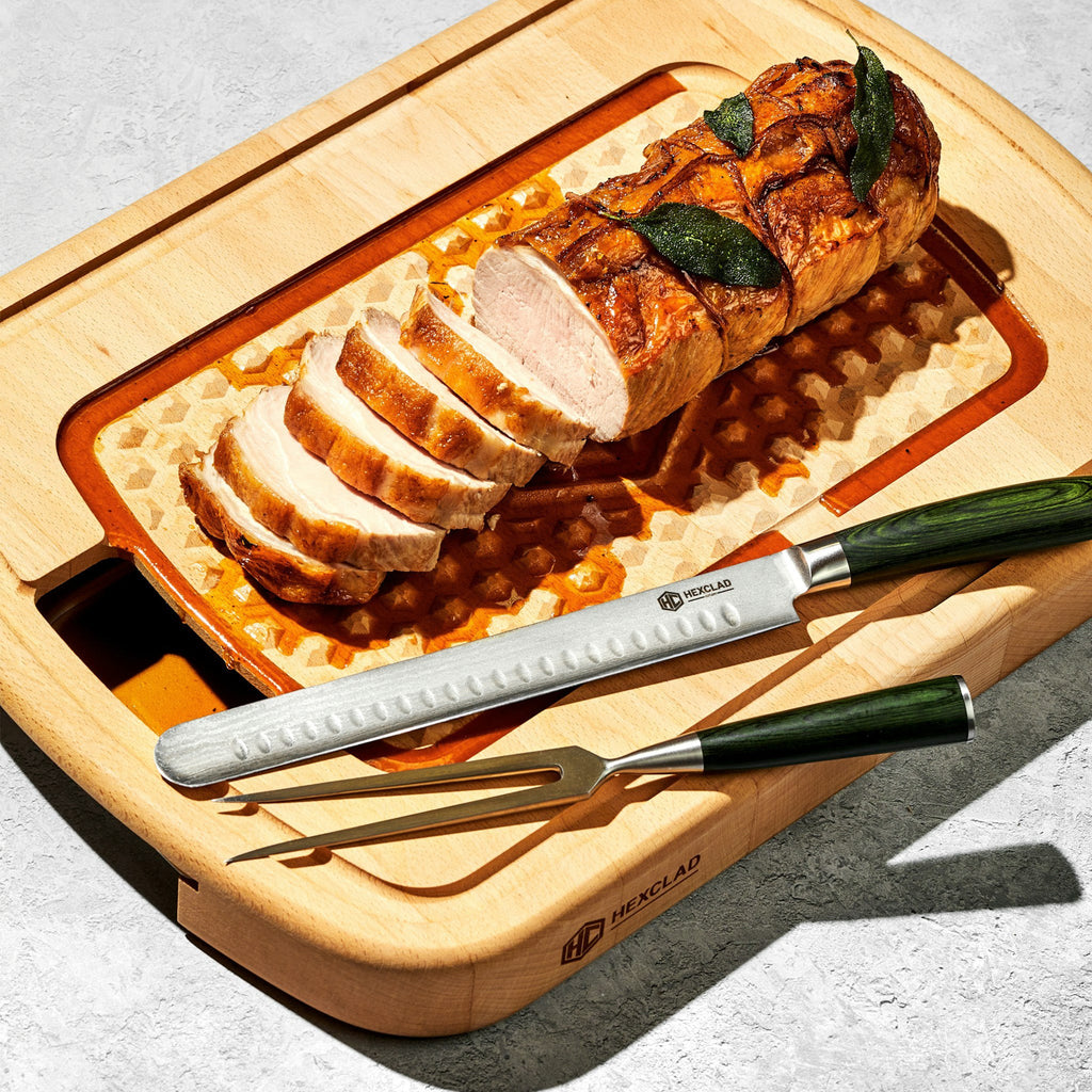 WILNA Japanese Damascus Steel Carving Set