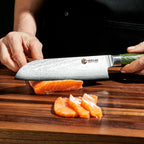 Damascus Steel 18 cm Santoku Knife