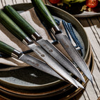 Japanese Damascus Steel Steak Knife Set, 4-pc