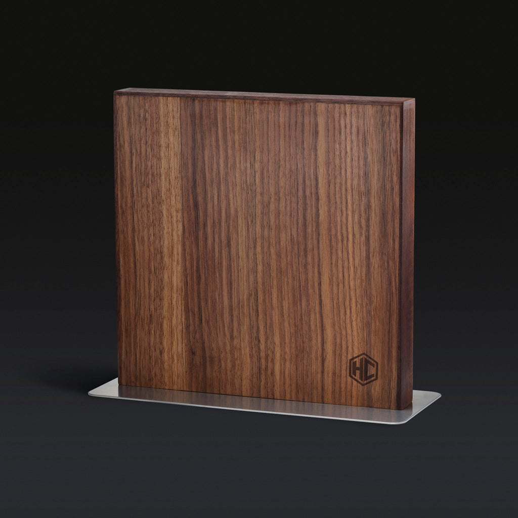 WILNA Magnetic Walnut Knife Block