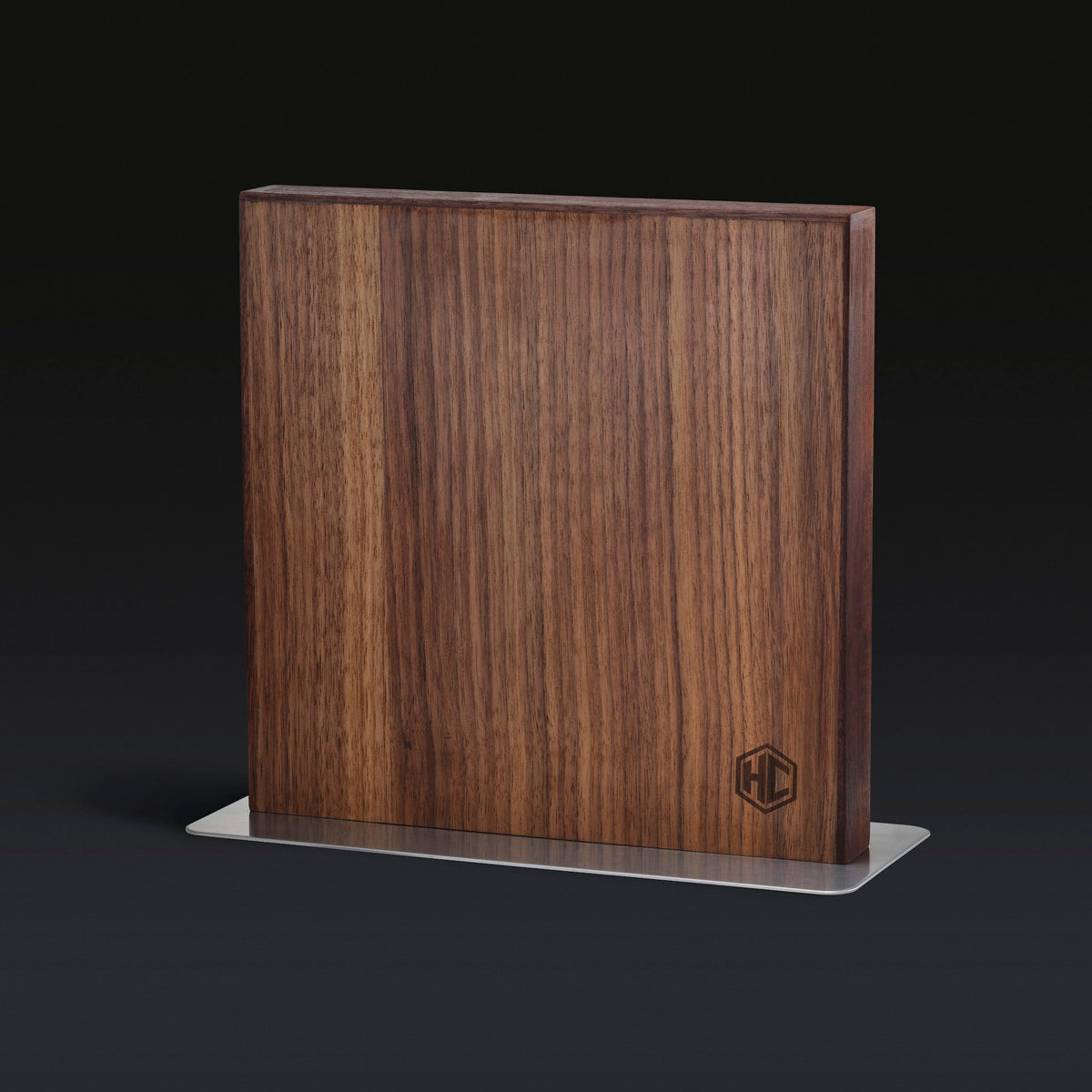 WILNA Magnetic Walnut Knife Block