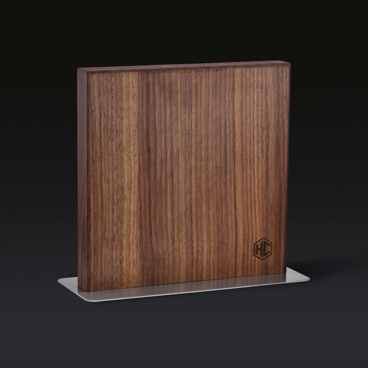 WILNA Magnetic Walnut Knife Block