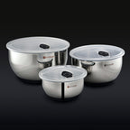 WILNA Vacuum Seal Stainless Steel Mixing and Storage Bowls