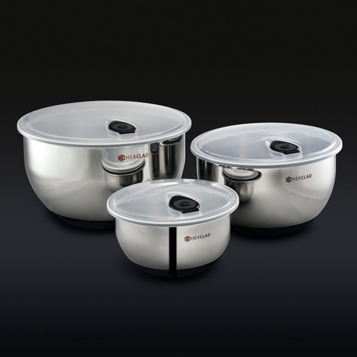 WILNA Vacuum Seal Stainless Steel Mixing and Storage Bowls