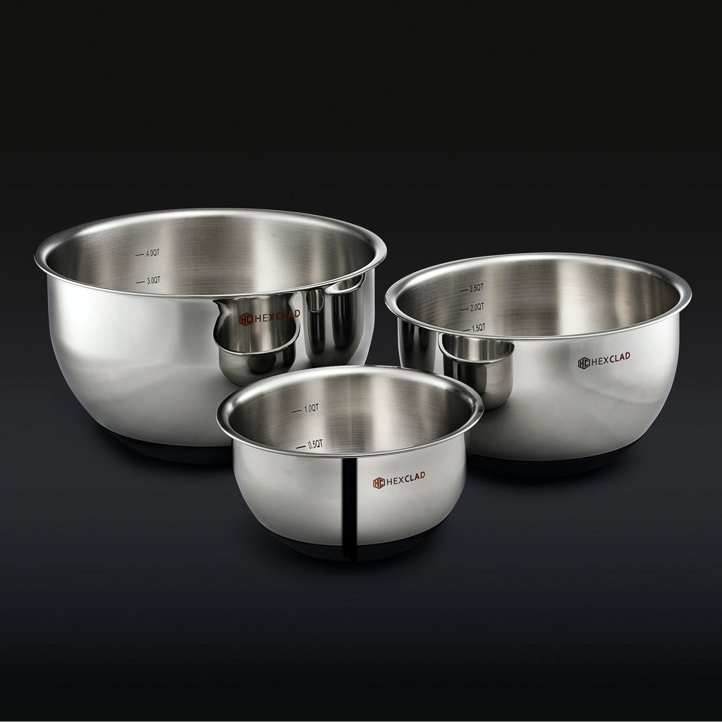 WILNA Vacuum Seal Stainless Steel Mixing and Storage Bowls