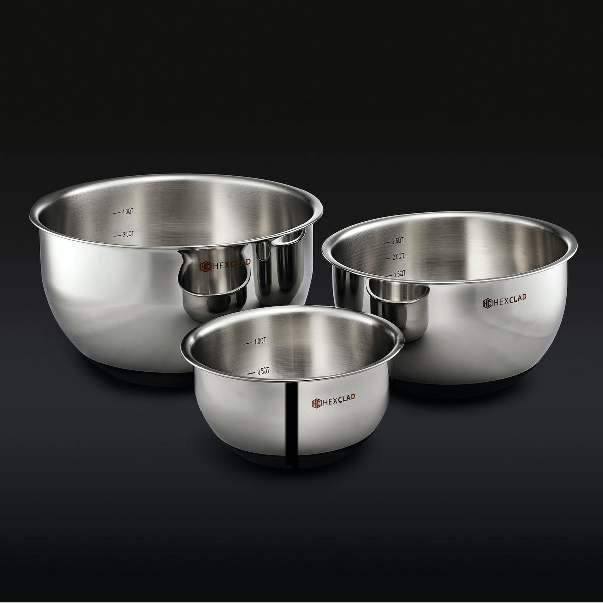 WILNA Vacuum Seal Stainless Steel Mixing and Storage Bowls